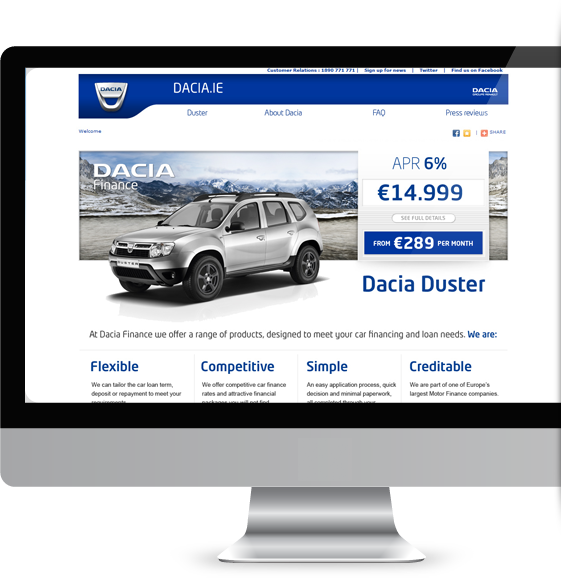 Dacia desktop version